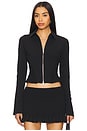 view 1 of 4 Apolline Smocked Jacket in Black