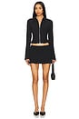 view 4 of 4 Apolline Smocked Jacket in Black