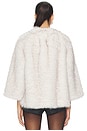 view 3 of 4 Faux Fur Topper in Artic Cream
