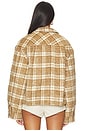 view 3 of 5 BLOUSON QUILTED PLAID in Brown
