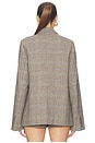 view 4 of 6 Oversized Tartan Blazer in Green Multi