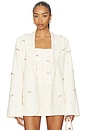 view 1 of 5 Embellished Oversized Blazer in Ivory