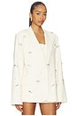 view 2 of 5 Embellished Oversized Blazer in Ivory