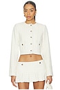 view 1 of 5 CHAQUETA PATCH POCKET CROP in Snow White