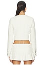 view 3 of 5 CHAQUETA PATCH POCKET CROP in Snow White