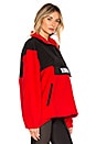 view 2 of 4 PULL FLEECE in Black & Red