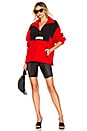 view 4 of 4 PULL FLEECE in Black & Red