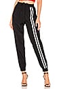 view 1 of 4 PANTALON FORME JOGGING in Black
