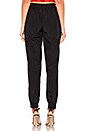 view 3 of 4 PANTALON FORME JOGGING in Black