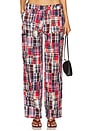 view 1 of 6 Adrian Patchwork Pant in Blue Multi
