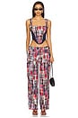 view 5 of 6 Adrian Patchwork Pant in Blue Multi