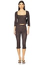 view 5 of 6 x REVOVLE Caria Capri Printed Pants in Leopard Ombre