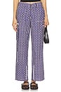 view 1 of 6 Adrian Gingham Pant in Blue