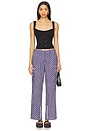 view 5 of 6 Adrian Gingham Pant in Blue