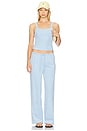 view 5 of 6 PANTALON DANI in Powder Blue