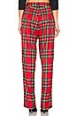 view 3 of 4 Plaid Zip Trouser Pant in Red Plaid