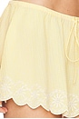 view 6 of 6 Maelle Gingham Mini Skirt in Yellow