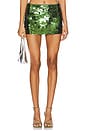 view 1 of 6 x REVOLVE Low Rise Paillette Skirt in Dark Forest Green