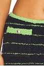 view 6 of 6 Carline Mini Skirt in Navy & Green