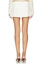 view 4 of 6 Pleated Micro Mini Skirt in Ivory