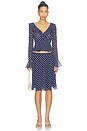 view 5 of 6 JUPE PALOMA in Navy Polka Dot