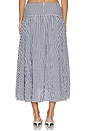 view 4 of 6 FALDA ALEGRA LOW RISE MAXI in Navy & White