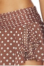 view 6 of 6 Chiffon Slit Mini Skirt in Espresso