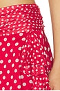 view 6 of 6 Chiffon Slit Mini Skirt in Red Love