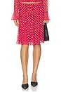 view 1 of 6 Paloma Skirt in Red Love Dot