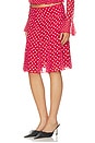 view 3 of 6 Paloma Skirt in Red Love Dot
