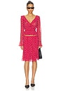 view 5 of 6 Paloma Skirt in Red Love Dot