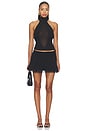 view 5 of 6 FALDA EDA MINI WITH LACE in Black