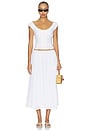 view 5 of 6 Formentera Skirt in White