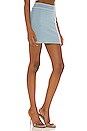 view 2 of 4 Knit Dual-Color Mini Skirt in Allure Blue