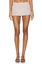view 1 of 6 JUPE LACE TRIM SATIN MINI  in Pink	Micro Dot