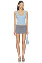 view 6 of 6 Micro Mini Stretch Skirt in Ash