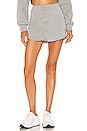 view 1 of 4 Fleece Button Skirt in Grey