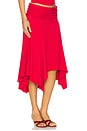 view 2 of 6 Soffiano Skirt in Red Love