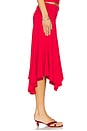 view 3 of 6 Soffiano Skirt in Red Love