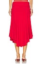view 4 of 6 Soffiano Skirt in Red Love