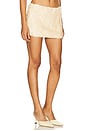 view 2 of 6 Ari Gathered Sequin Skirt in Ivory