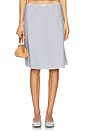 view 1 of 6 Gingham Paloma Skirt in Powder Blue