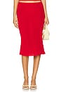 view 1 of 6 Selene Midi Skirt in Red