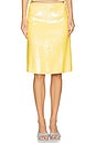 view 1 of 6 Isabelle Sequin Midi Skirt in Honey Butter