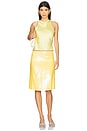 view 5 of 6 Isabelle Sequin Midi Skirt in Honey Butter