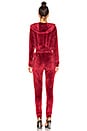 view 3 of 3 Guizio Velour Tracksuit in Maroon