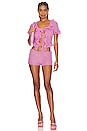 view 4 of 4 Ruffle Knit Tie Top in Azalea