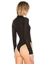 view 4 of 5 Zip Up Knit Turtleneck Bodysuit in Black