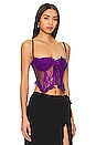 view 2 of 4 Aleia Ruffle Corset in Amethyst