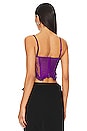 view 3 of 4 Aleia Ruffle Corset in Amethyst